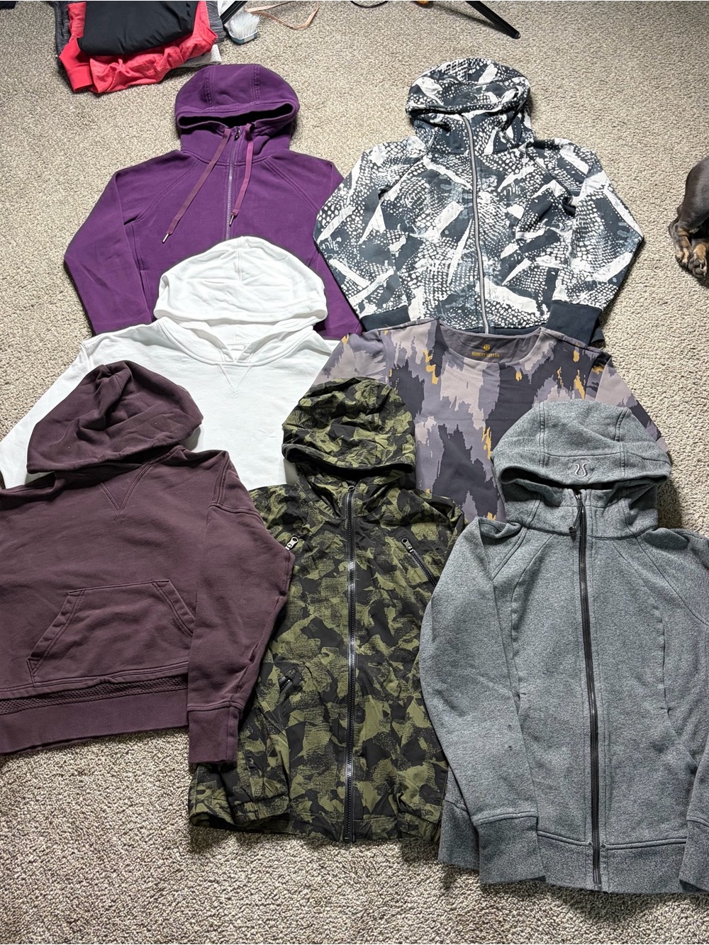 Bundle of 7 Lululemon Jackets Size 2,4,8